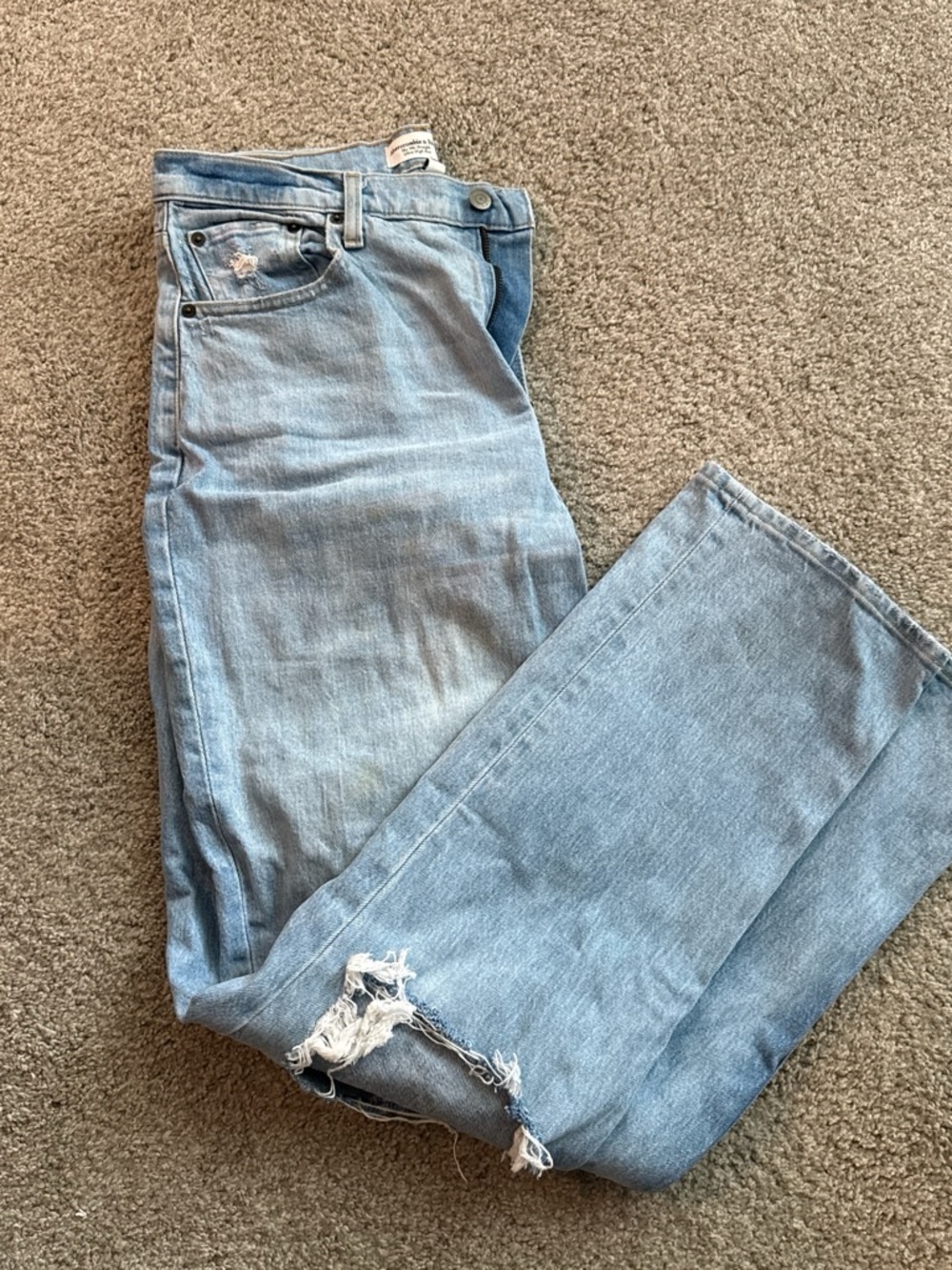 Abercrombie & Fitch Light Blue Straight Leg Jeans